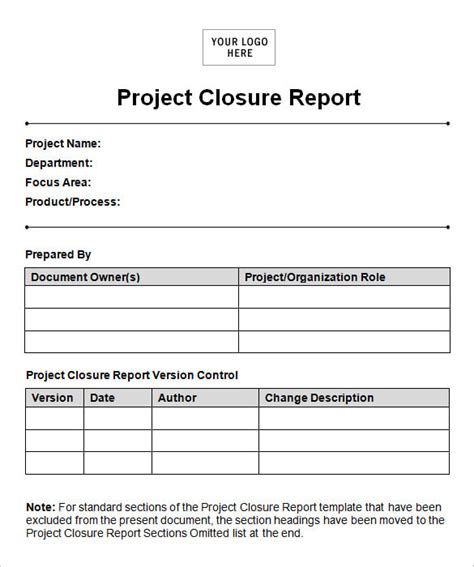 9+ Project Closure Report Templates in PDF | MS Word | Pages | Google Docs