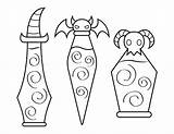Printable Magic Potion Bottles Coloring Page sketch template