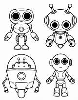 Free Printable Robot Coloring Pages For Kids And Adults sketch template