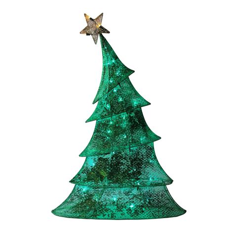 48" LED Lighted 2D Green Glitter Mesh Whimsical Christmas Tree Yard Art ...