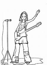 A Singer Coloring Page  Free Printable Pages For Kids sketch template