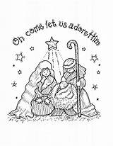 Free Printable Nativity Coloring Pages For Kids sketch template