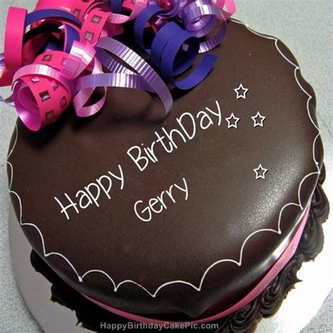 ️ Happy Birthday Chocolate Cake For Gerry