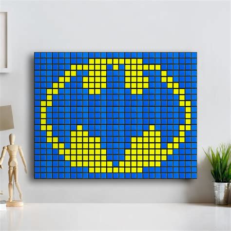 DIY Rubik's Cube Mosaic Batman Logo 63 Cube Kit | Etsy