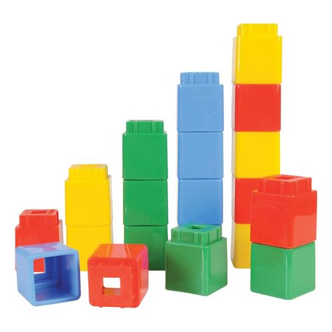 Jumbo Unifix® Cubes - 20 Pieces