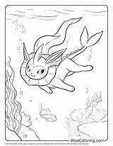 100  Vaporeon coloring Pages Free PDF To Print Woo Coloring sketch template