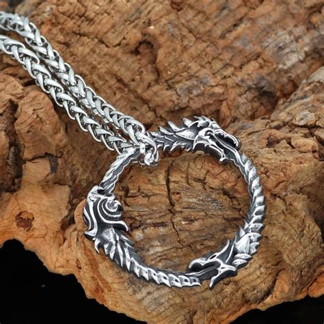 Viking Amulet Dragon Necklace - Ancient Treasures