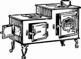 Vintage Old Fashioned Stove coloring Page  ColouringPages sketch template