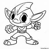 Stealth Elf In Action Skylanders Coloring Page  Pagescom sketch template