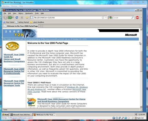 HuguesJohnson.com - Microsoft's Year 2000 Resource Center CD