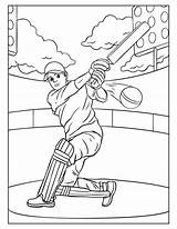 Cricket Coloring Page For Kids  Baseball coloring Pages sketch template