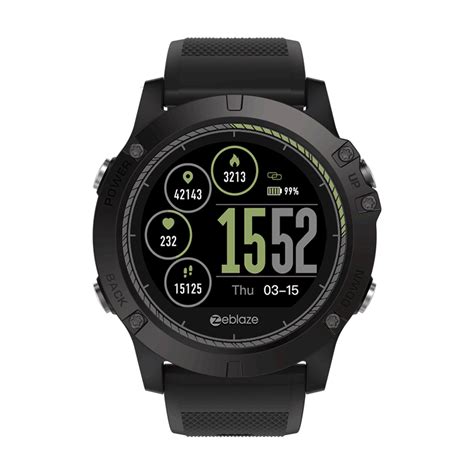 Zeblaze VIBE 3 HR Rugged Inside Out HR Monitor 3D UI All-day Activity Record 1.22' IPS Smart ...