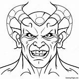 Demon Coloring Page  Pagescom sketch template