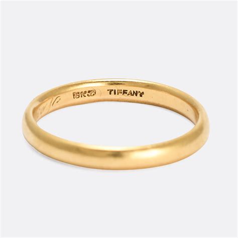 Vintage 18k Gold Tiffany & Co Wedding Band – Butter Lane Antiques