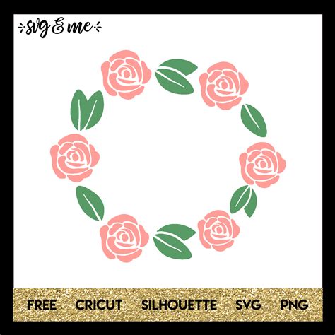 Rose Wreath - SVG & Me