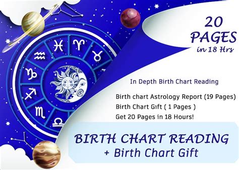 Birth Chart Reading Natal Chart Analysis Birth Chart - Etsy