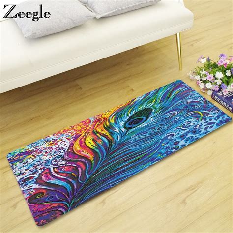 Zeegle Colorful Doormat Outdoor Rugs Soft Bedroom Mats Bedside Rugs Anti slip Kitchen Rug ...