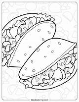 30 Taco Coloring Pages Free PDF To Print  Woo sketch template