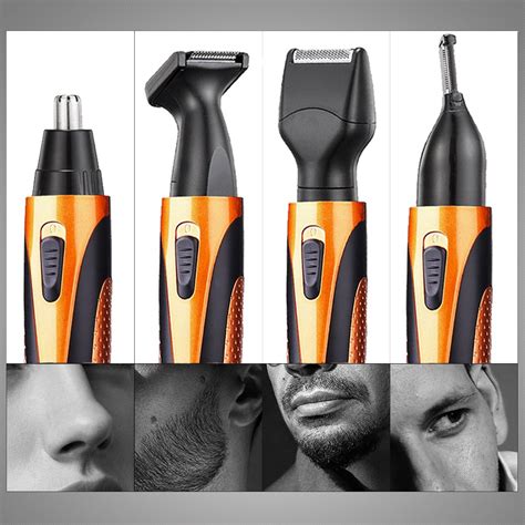 Nose Hair Trimmer - 4 in 1 Nose Trimmer Professional Ear, Eyebrows ...