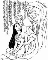 Grandmother Willow Pocahontas And John Smith Coloring Page  sketch template