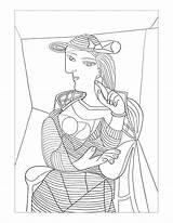 Pablo Picasso Coloring Pages Sketch Page sketch template