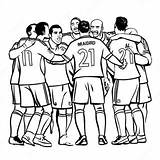 Real Madrid Players Celebrating Coloring Page 10181 8189 sketch template