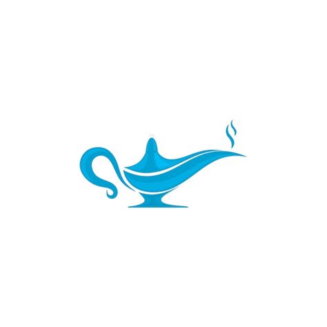 Premium Vector | Genie lamp design logo concept. lantern lamp logo ...