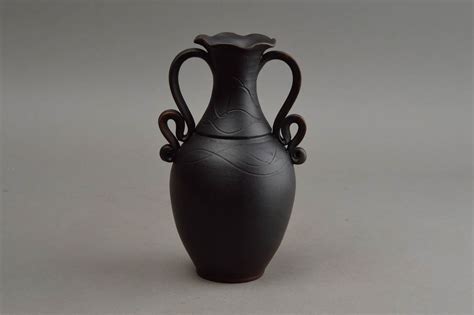 Beautiful handmade ceramic flower vase ethnic clay vase room decor ...