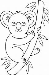Printable Koala Coloring Pages sketch template