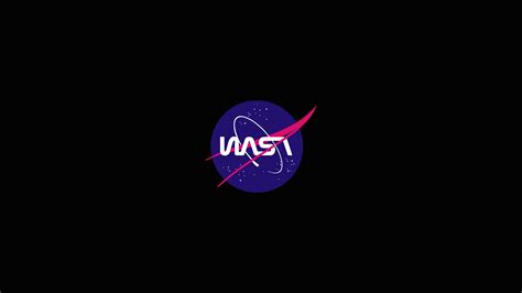 nasa, logo, computer, hd, 4k, dark, black, minimalism, minimalist, HD ...