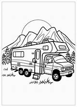 Camper Rv Coloring Pages  Fun RV For Kids And Adults sketch template