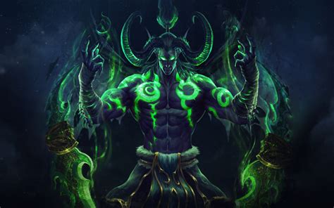 Download wallpapers Demon Hunter, World of WarCraft, Night Elf, WoW ...