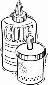Glue Stick Coloring Page sketch template