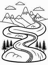 Winding Road Coloring Book Images  Free Download On Freepik sketch template