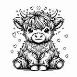 Free Printable Highland Cow Coloring Pages  Calendars AT A sketch template