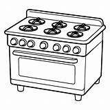 Premium Vector  Gas stove coloring Page Design sketch template