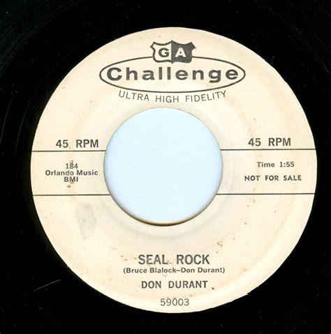 On The Record: DON DURANT - SEAL ROCK