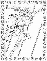 Coloring Page 4 DC Super Hero Girls sketch template
