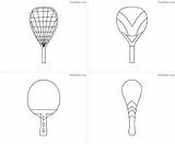 Free Printable Racket coloring pages For Kids – Fourcoloring sketch template