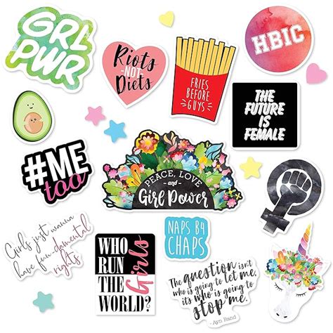 Girl Power Sticker Pack - Stickers for Girls - Gifts for Girls - Party ...