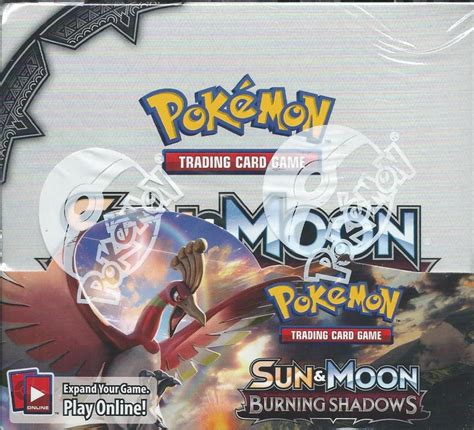 POKEMON SUN & MOON BURNING SHADOWS 36-PACK SEALED BOOSTER BOX ...