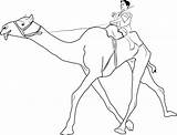 Man Riding Camel Coloring Page  Free Printable Pages For Kids sketch template