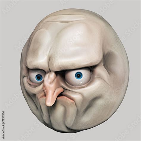 "Internet meme No. Rage face 3d illustration" Stock photo and royalty-free images on Fotolia.com ...