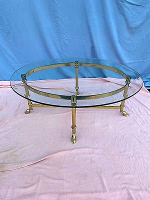 Post-1950 - Brass And Glass Coffee Table