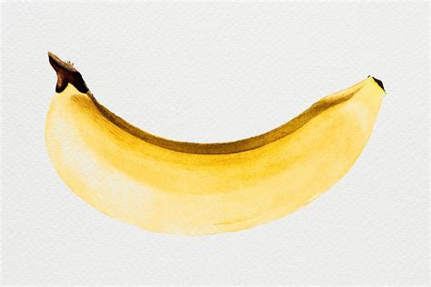 Hand colored banana design resource | Premium PSD - rawpixel