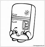 Refrigerator Coloring Page sketch template