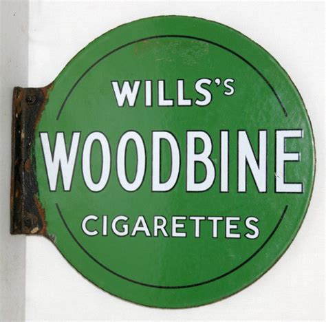 Wills Woodbine Cigarettes Porcelain Sign