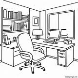 Creative Office Space Coloring Page  Pagescom sketch template