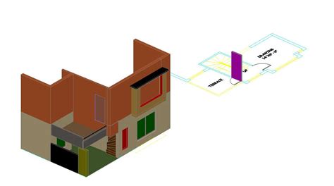 AutoCAD 3d House Tutorial Drawing - Cadbull