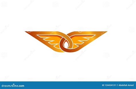 Golden Wings Logo Symbol Design Illustration Stock Vector ...